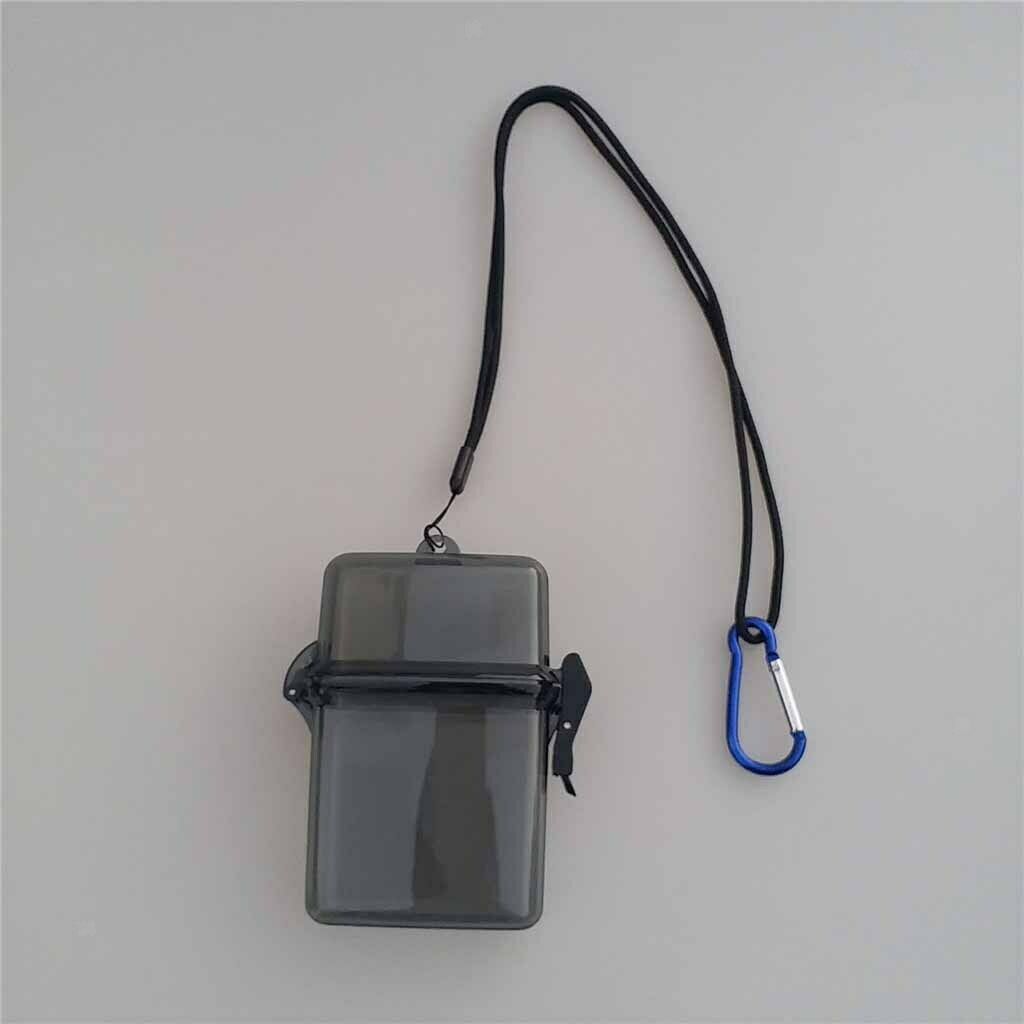 Lots 2 Gray+Blue Scuba Storage Box with Lanyard for Boating Kayaking Surfing