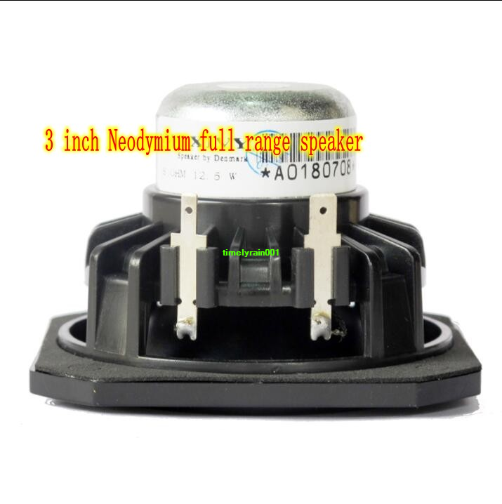 2pcs 3"inch 78mm 8Ω 12.5W~25W Speaker Neodymium Full range Loudspeaker
