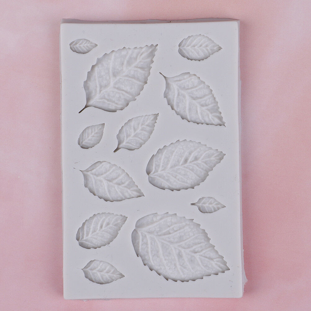 Rose leaves silicone soap mold kitchen accessories cake molds cookies cake tools