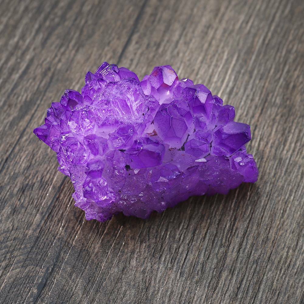 50~80g Natural Aura Angel Crystal Cluster Quartz Titanium Healing Specimen Decor
