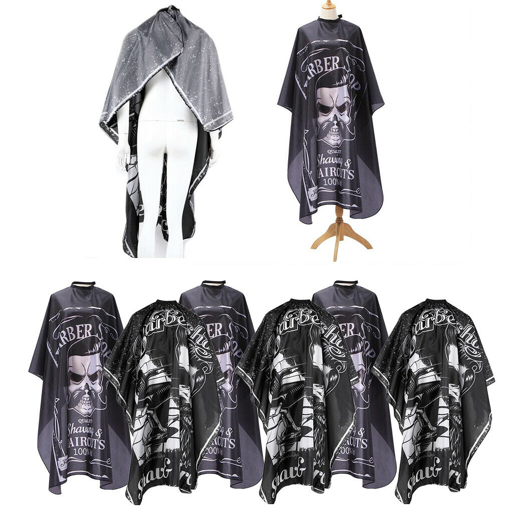 6 Pieces Haircut Cape Barber Family Gown Waterproof Patterned Dyeing Aprons