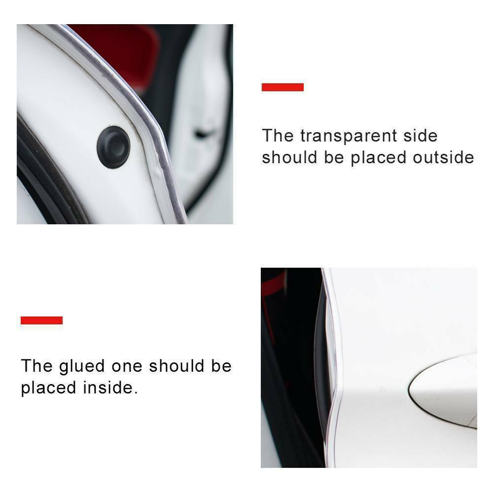 16ft Car Door Edge Trim Molding Guard Scratch Protector Clear Strip Decor Rubber