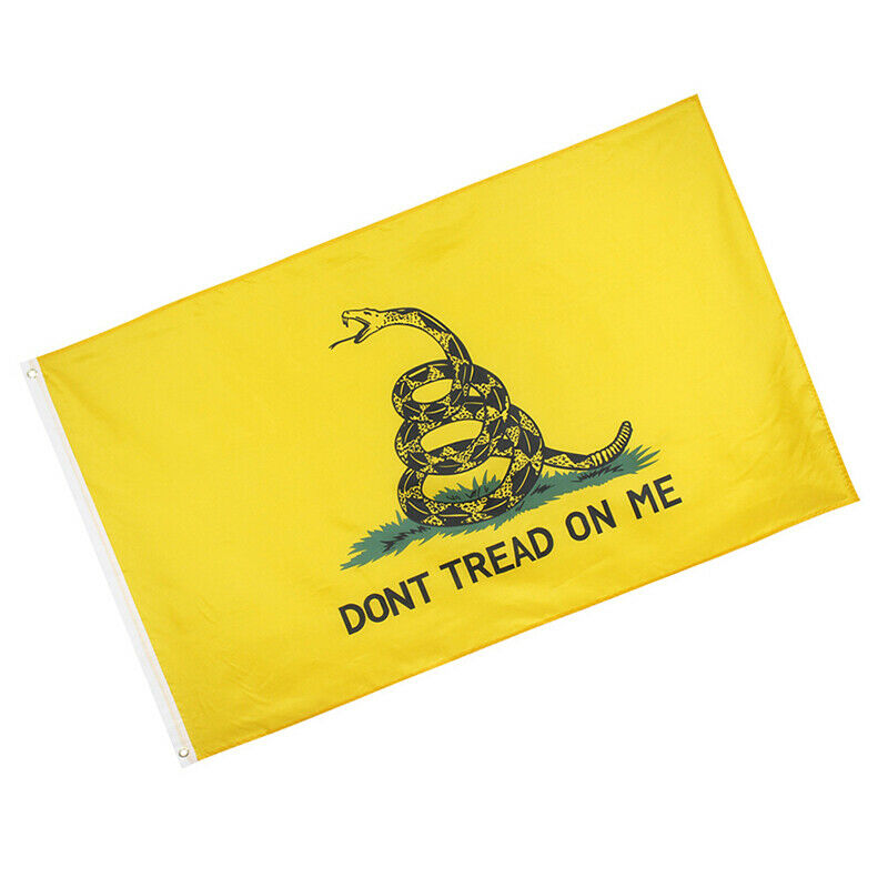 Don't Tread On Me Gadsden Flag Canvas Header Tea Party Flags Polyester 3 .l8