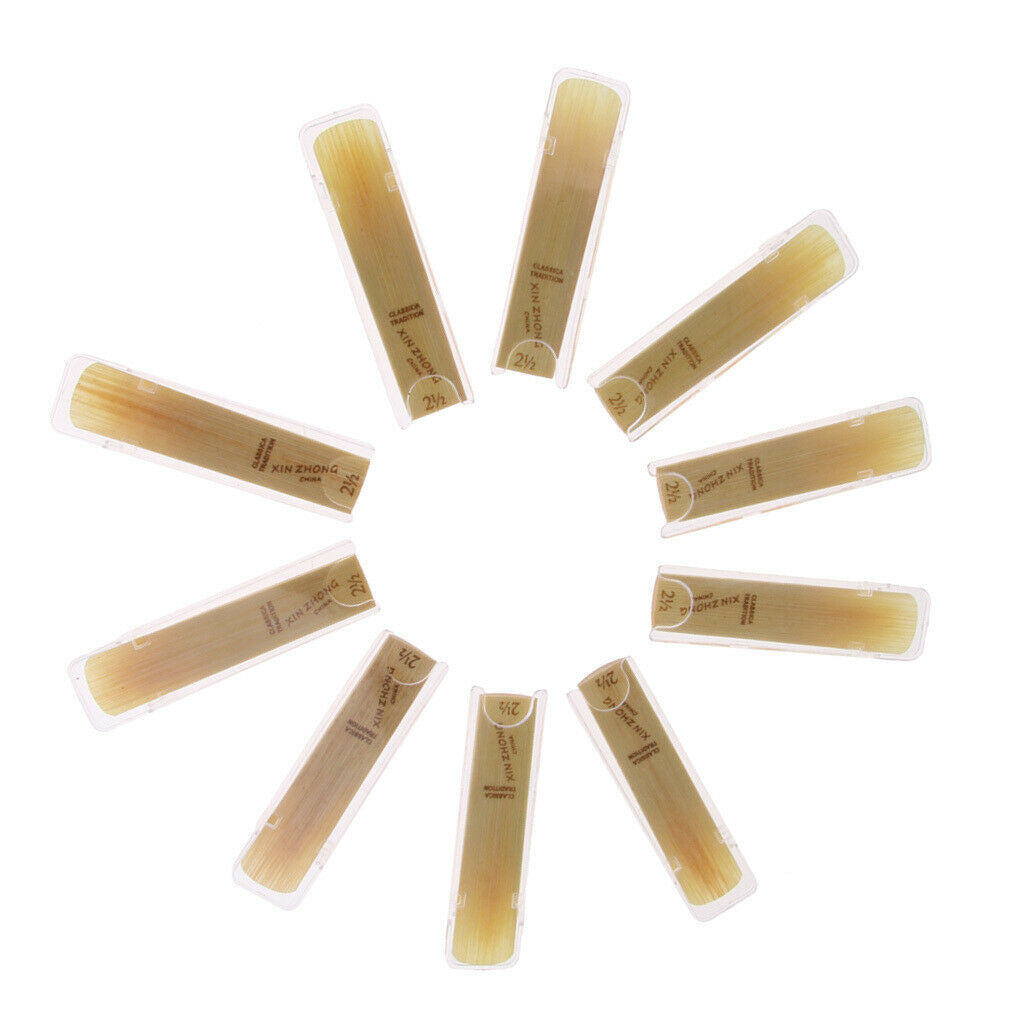 10 Piece Alto Saxophone Reeds Made of Wood