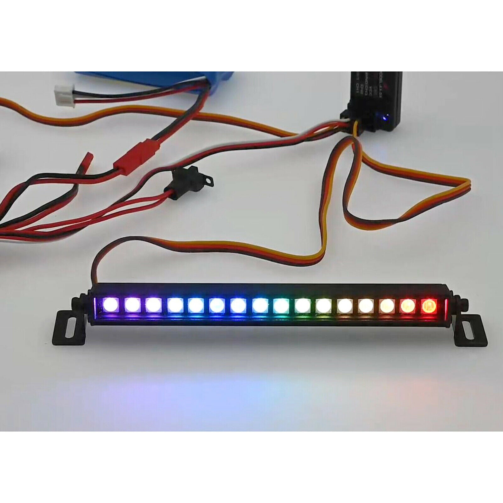 LED Flashing Light Bar Roof Lamp Fit For RC Rock Crawler MN86K MN86 Upgrades