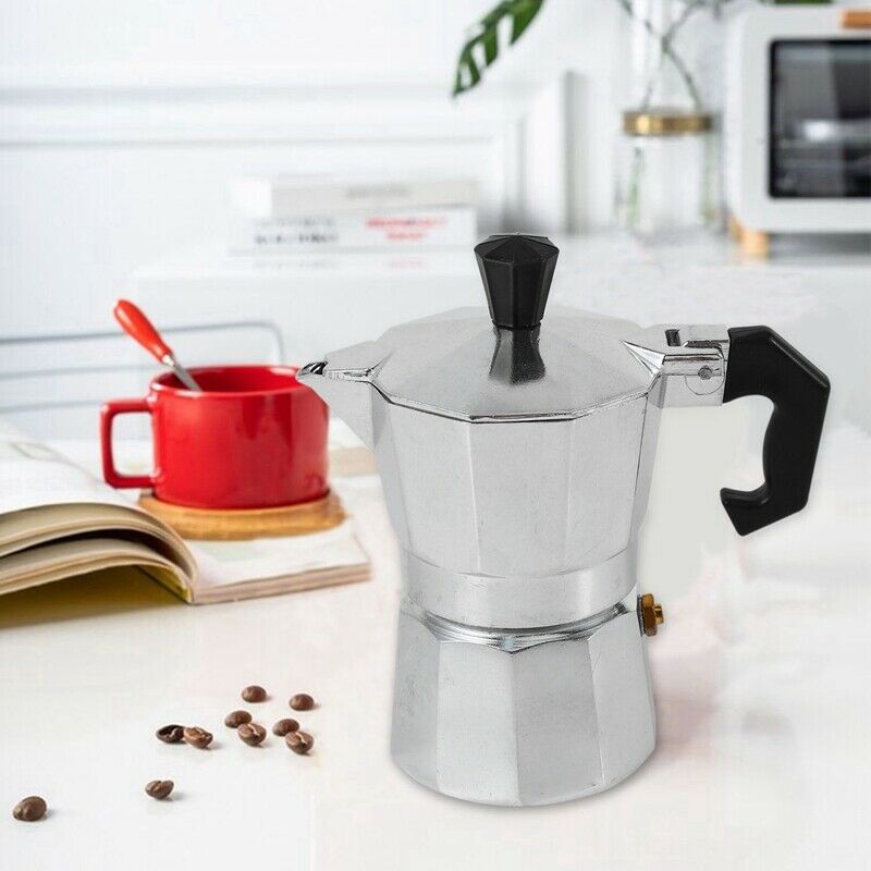 Aluminum Italian Stove Top/Moka Espresso Coffee Maker/Percolator Pot Tool 50MlB7