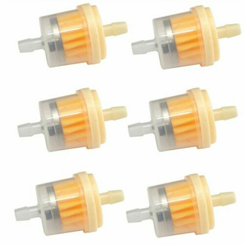 20PCS Motor Inline Gas Oil Fuel Filter Small Engine For 1/4'' Line 6-7mm Hose