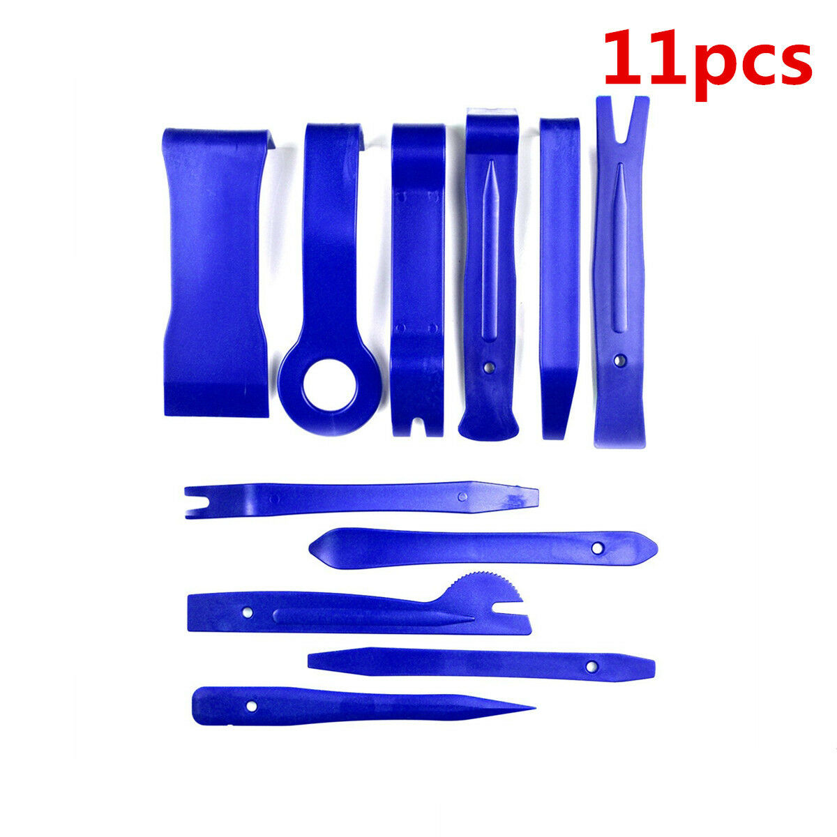 Car Stereo radio Audio Trim Removal Tools Pry Panel Door Dash Install 11x Blue