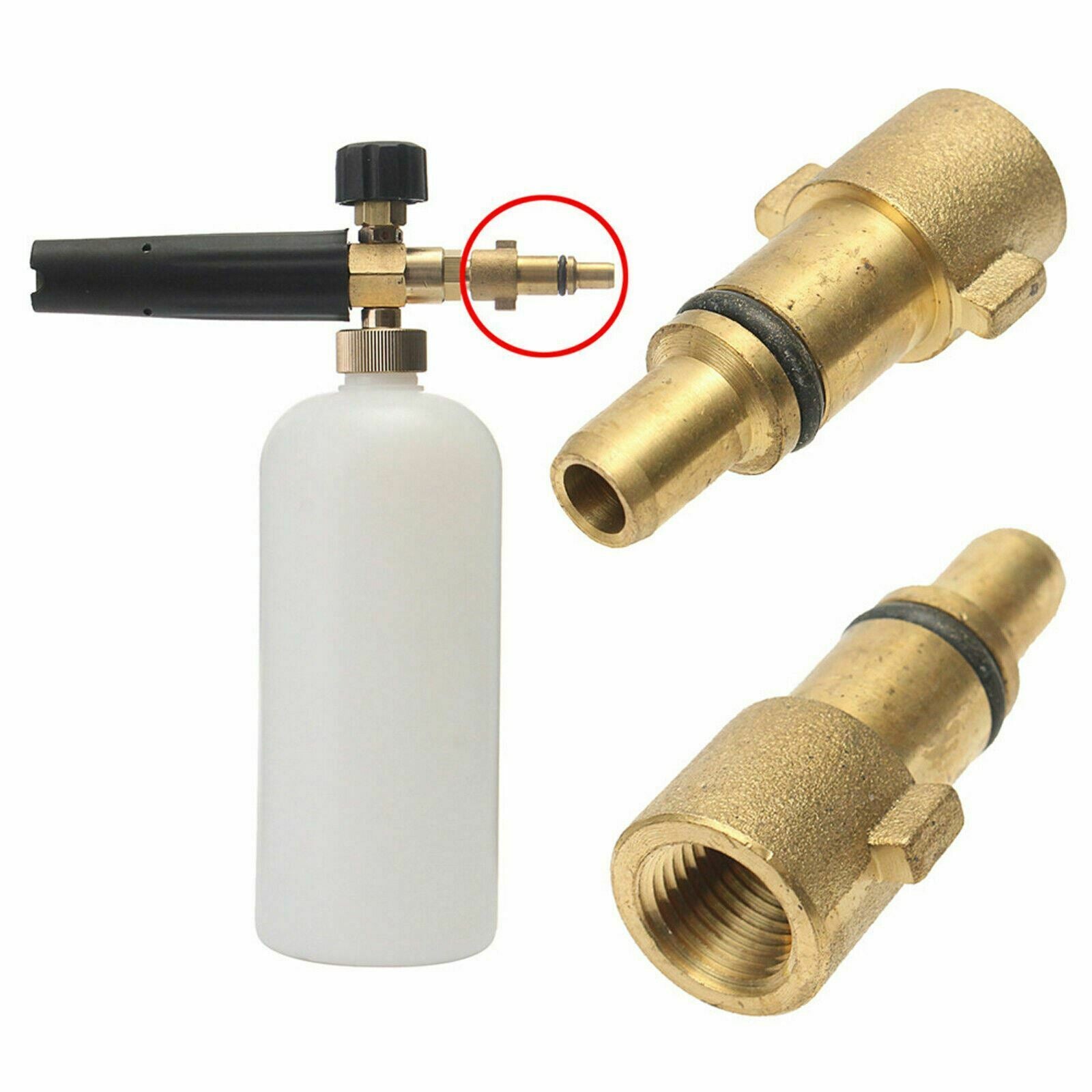 1/4'' Pressure Washer Snow Foam Lance Adapter Bayonet Connector Nilfisk Kew Alto