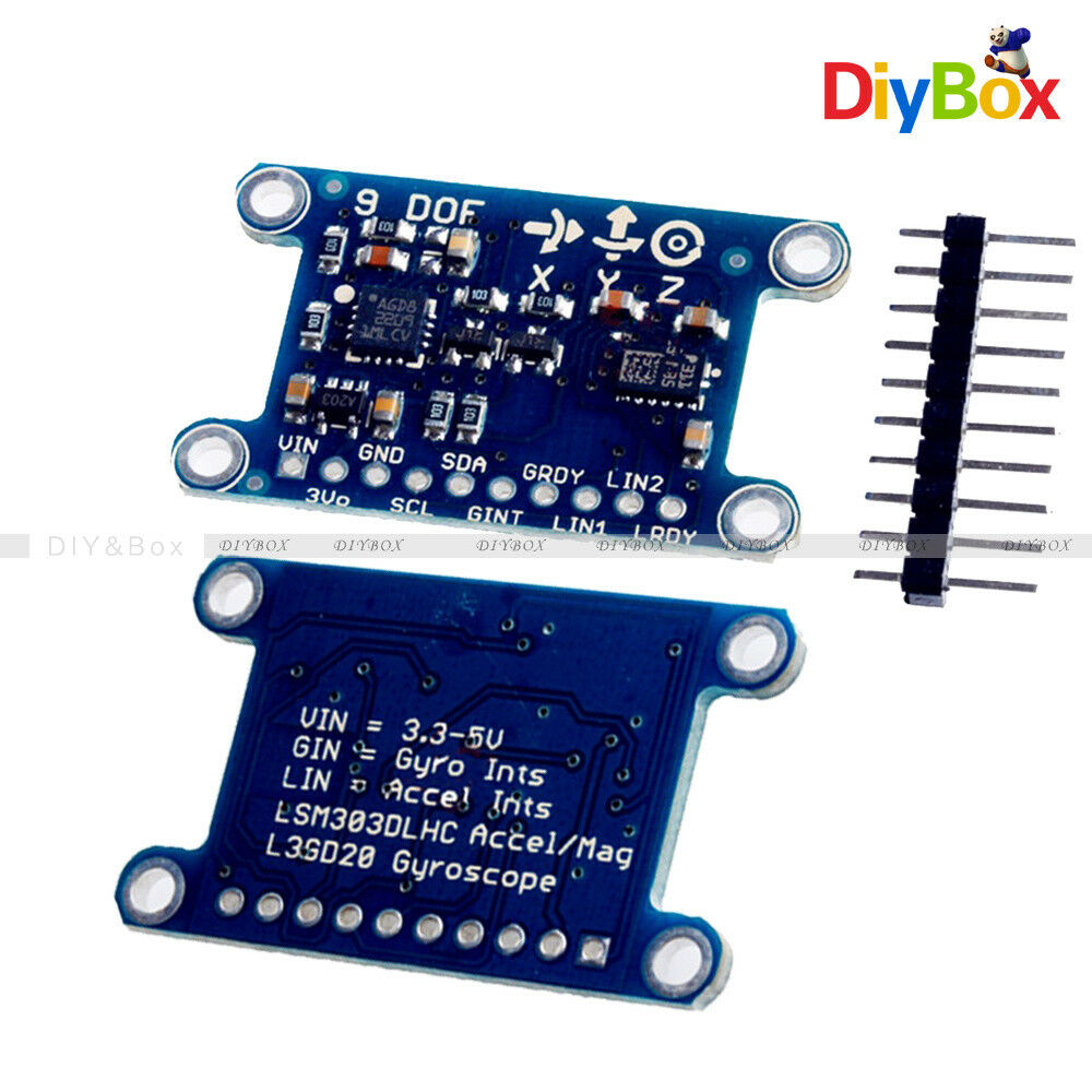 9 Axis IMU L3GD20 LSM303D Module 9DOF Compass Acceleration Gyroscope for Arduino