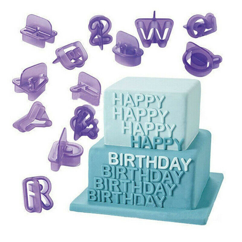 40Pcs/1Set Cake Baking Letter Cookie Fondant Alphabet Number Mold DIY Mold TDD