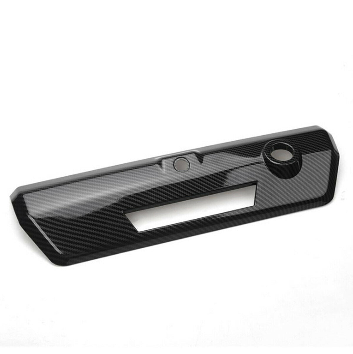 For Ford F-150 2021 2022 Tailgate Door Handle Decor Cover Trim Carbon Fiber Look