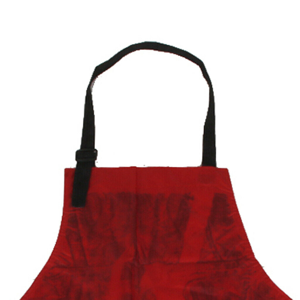 Pro Hair Cut Cutting Salon Stylist Beauty Apron Hairdressing Cloth Red Black