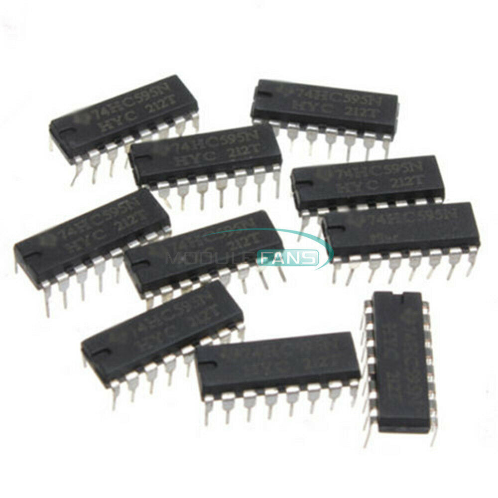 100PCS 74HC595 SN74HC595N 8-Bit Shift Register DIP-16 IC