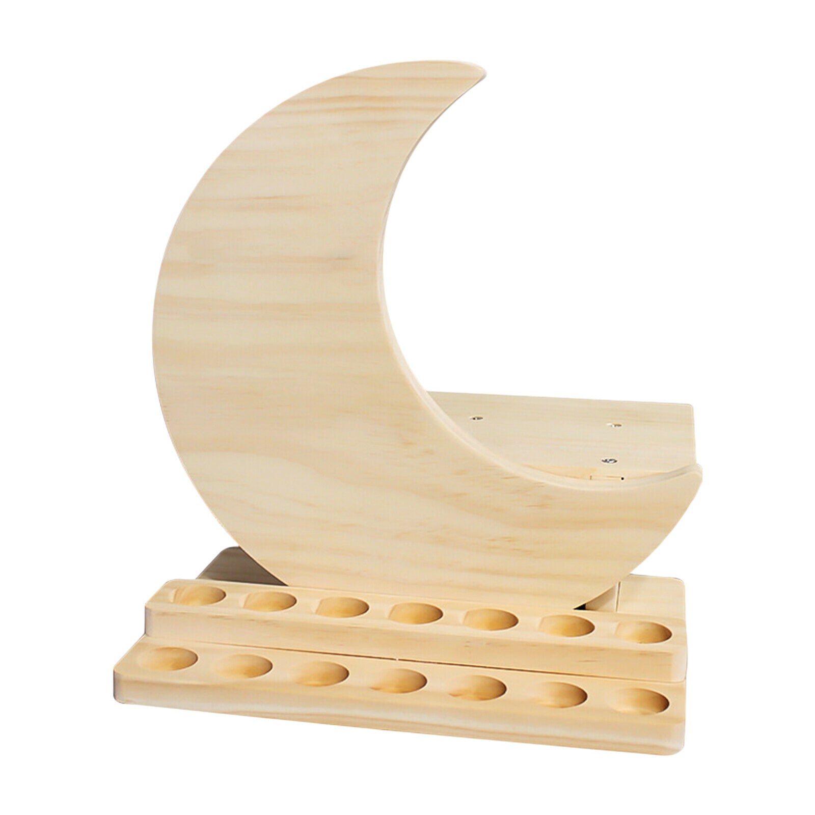 14 Slots Essential Oils Display Stand Storage Rack Holds 5/10/15ml Bottles