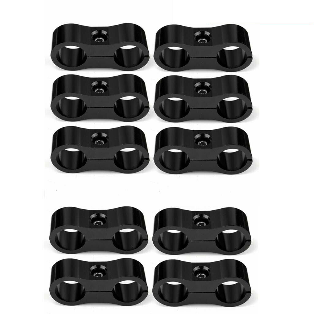 10 pieces AN6 fuel line hose separator clamp fitting adapter bracket