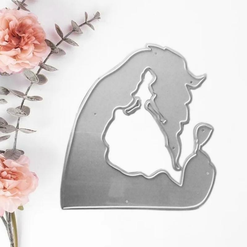 Bridal Rose Metal Cutting Die Stencil DIY Scrapbooking Album Paper Card Template