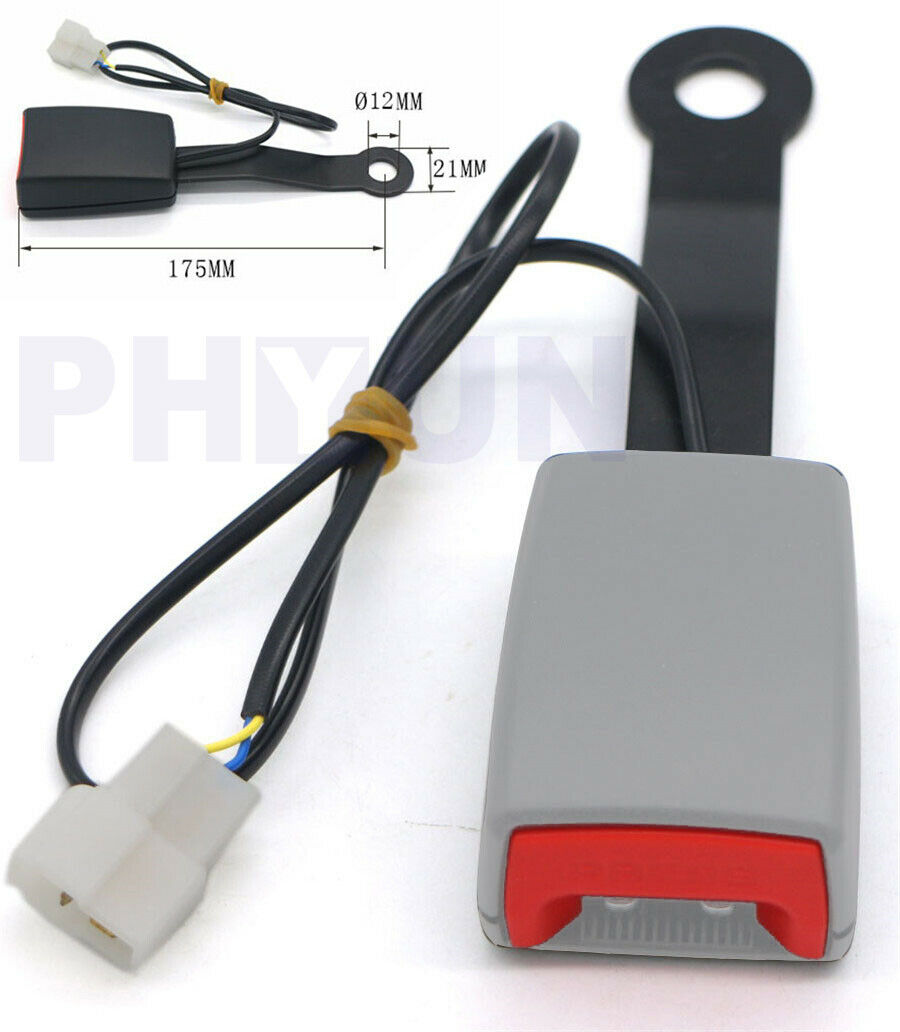 Seat Belt Buckle Padding Socket Plug Connector & Warning Cable For Car SUV Truck