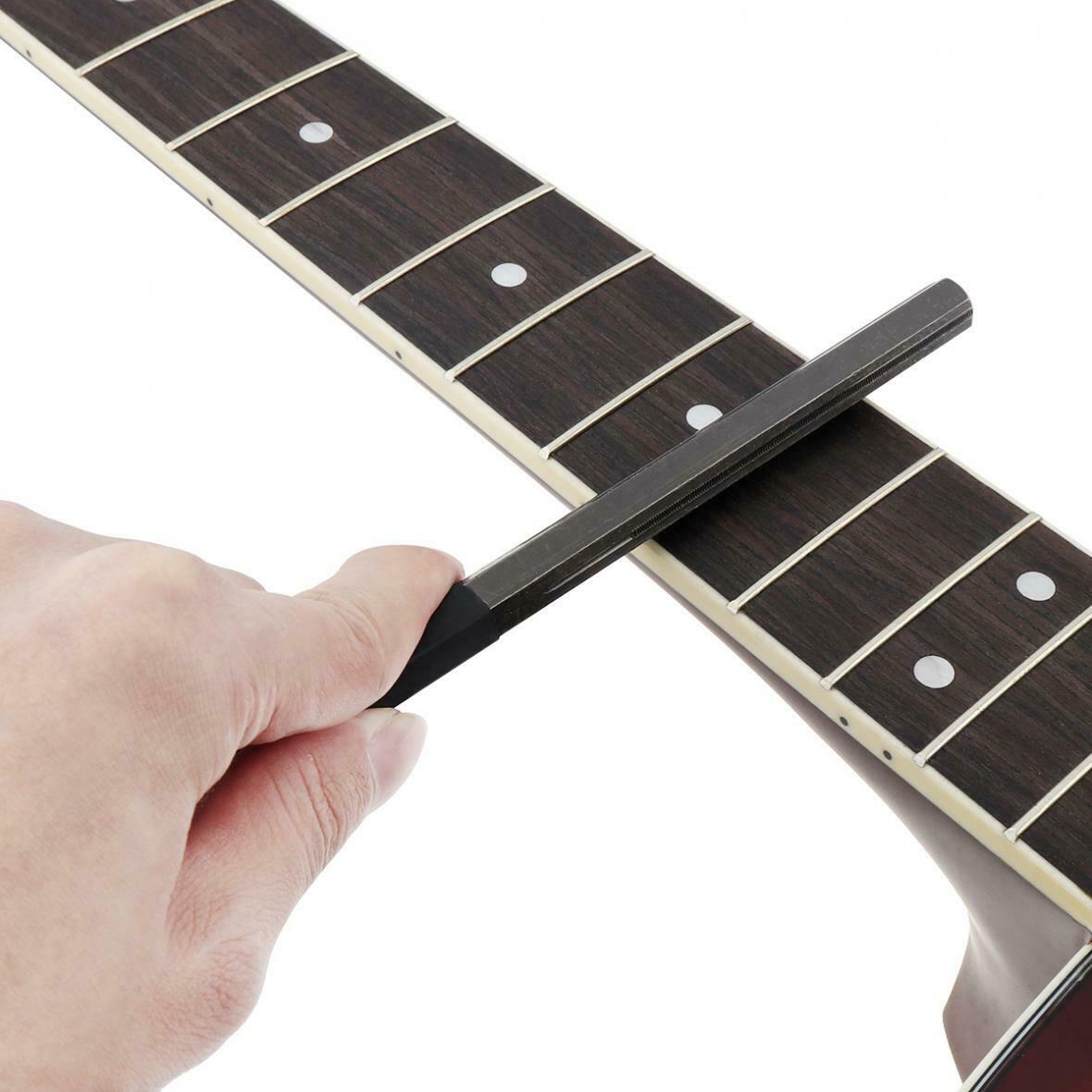 Guitar Fret File Dressing Sanding with 3Size Edges Luthier Tool for Guitar Fret