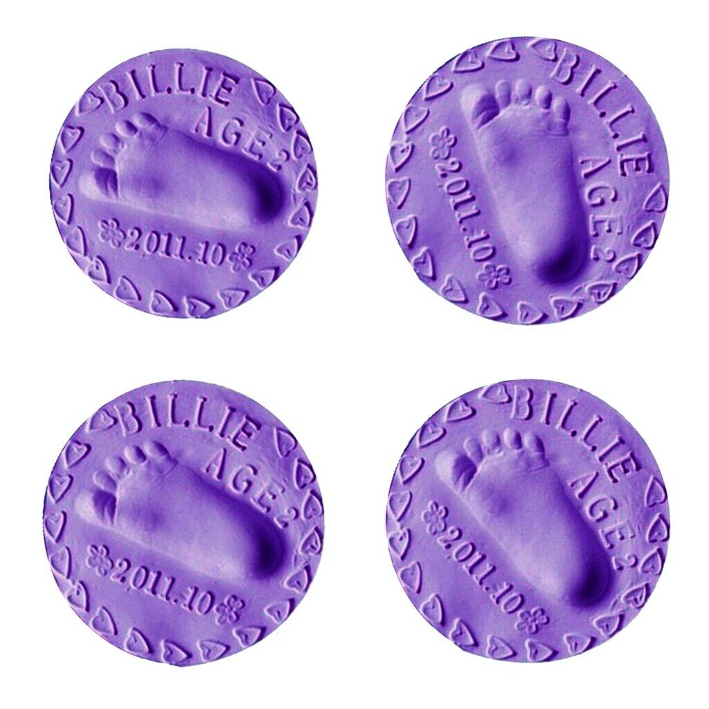 4 Pieces Air Dry Clay Clay Baby Handprint