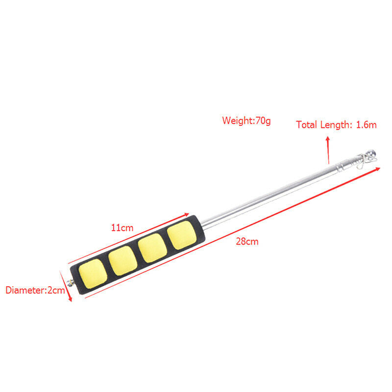 1.6M Portable Extendable Telescopic Handheld Windsock Flag Pole Pointer Poles BD