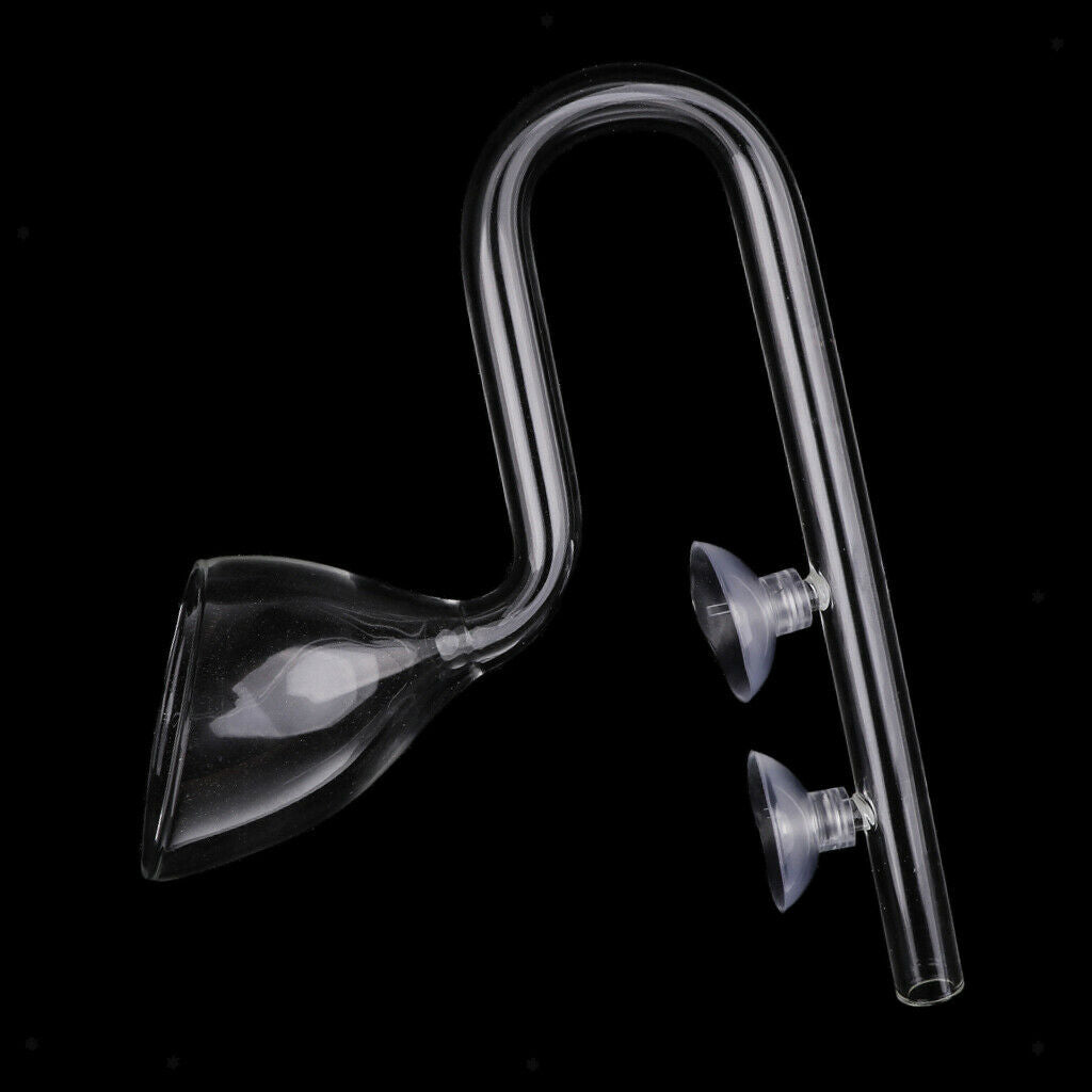 2pcs. Aquarium tank outlet glass lily pipe drain water filter pipe 13mm