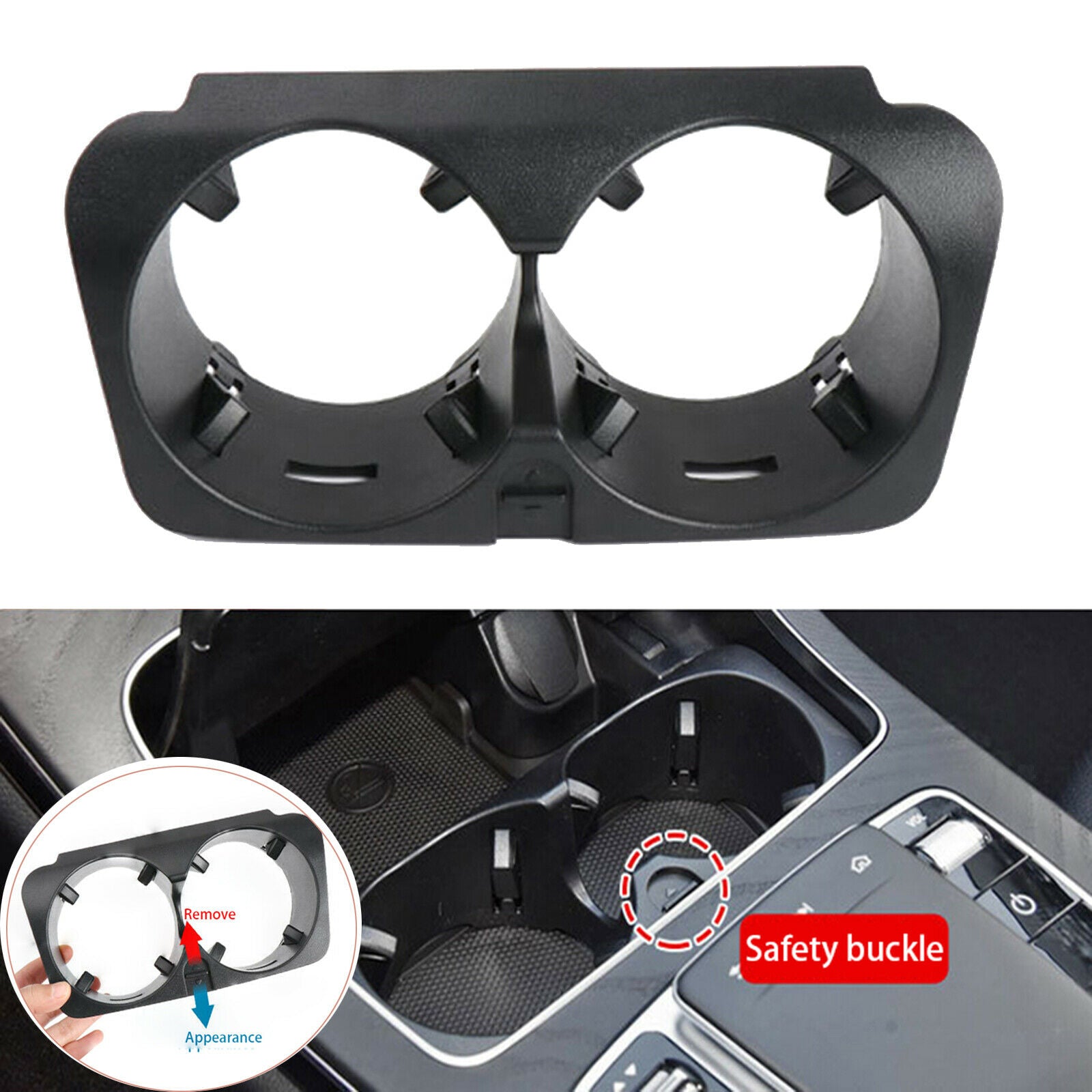 Plastic Anti Slip Car Water Cup Holder Organizer for Mercedes   C Class