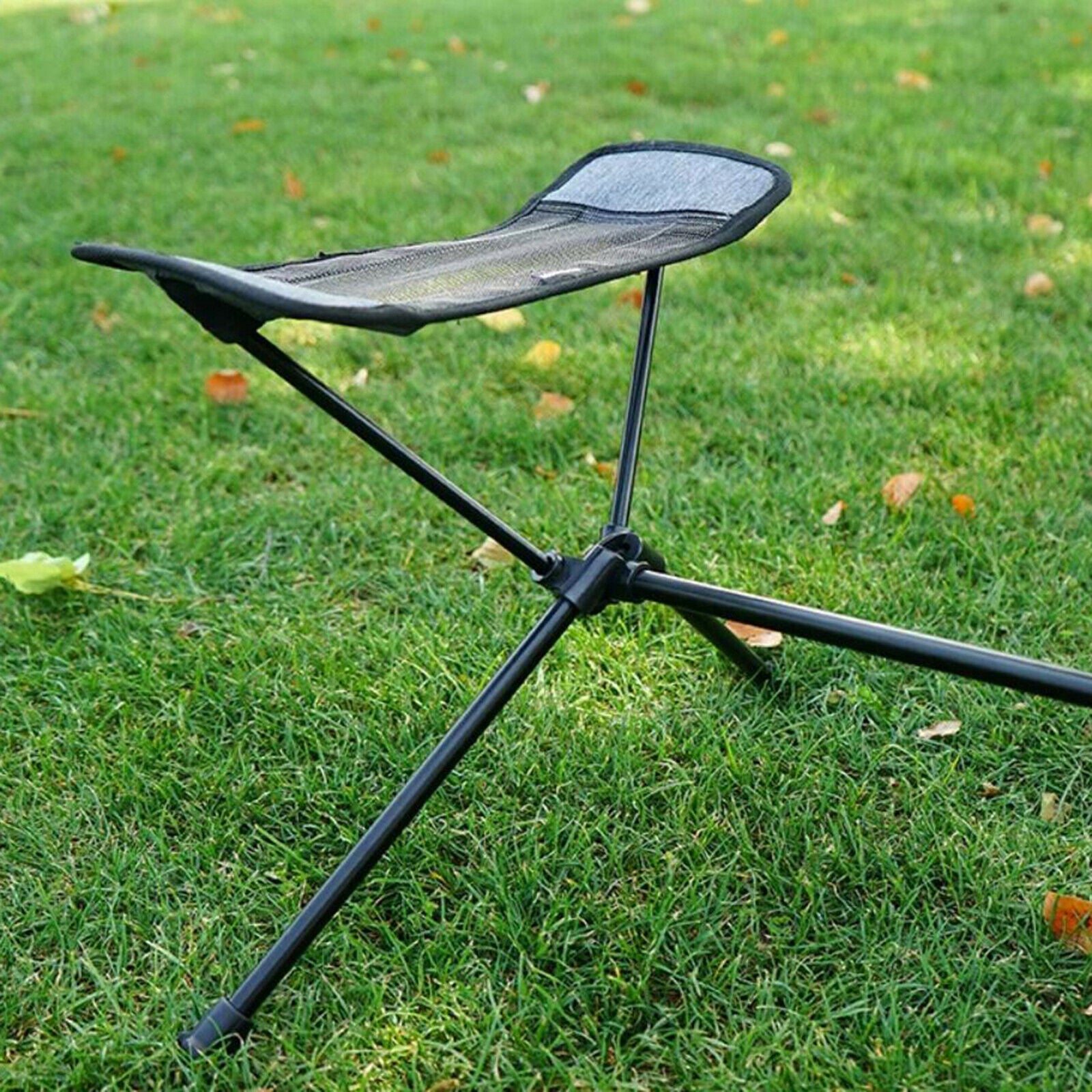 2x Folding Chair Footrest Picnic Chair Footstool Outdoor Feet Legs Resting Rack