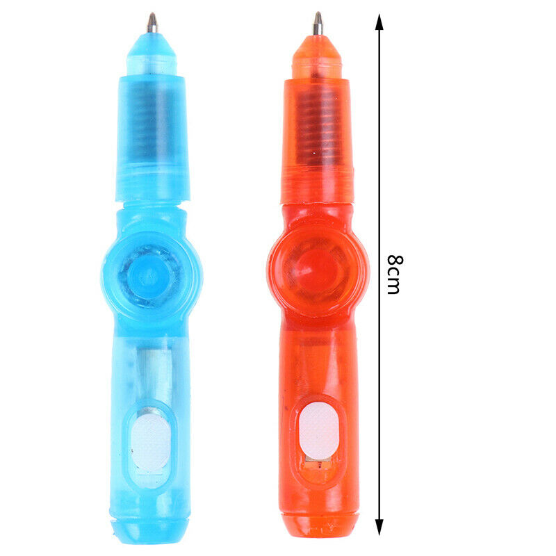LED Colourful Luminous Spinning Rolling Pen Ball Point Pen Supplies Varied ColWF