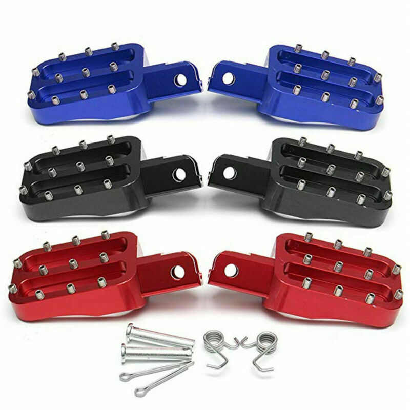 Pair Aluminum Pit Bike Foot Pegs Rests For MX CRF50 XR50 PW50 PW80 KLX110 TTR50