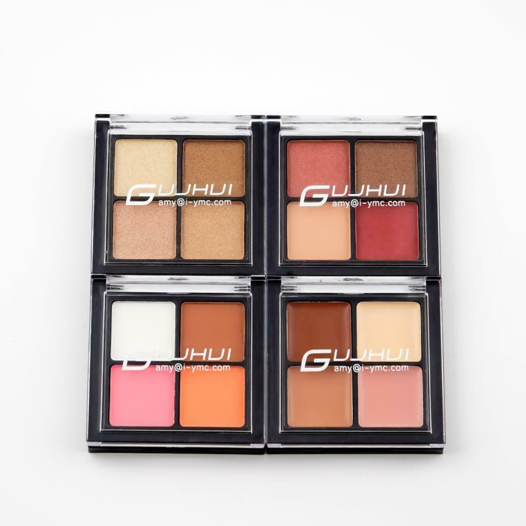 4 Colors Natural Eyeshadow Palette Makeup Eye Shadow Shimmer Matte Pigments 4#