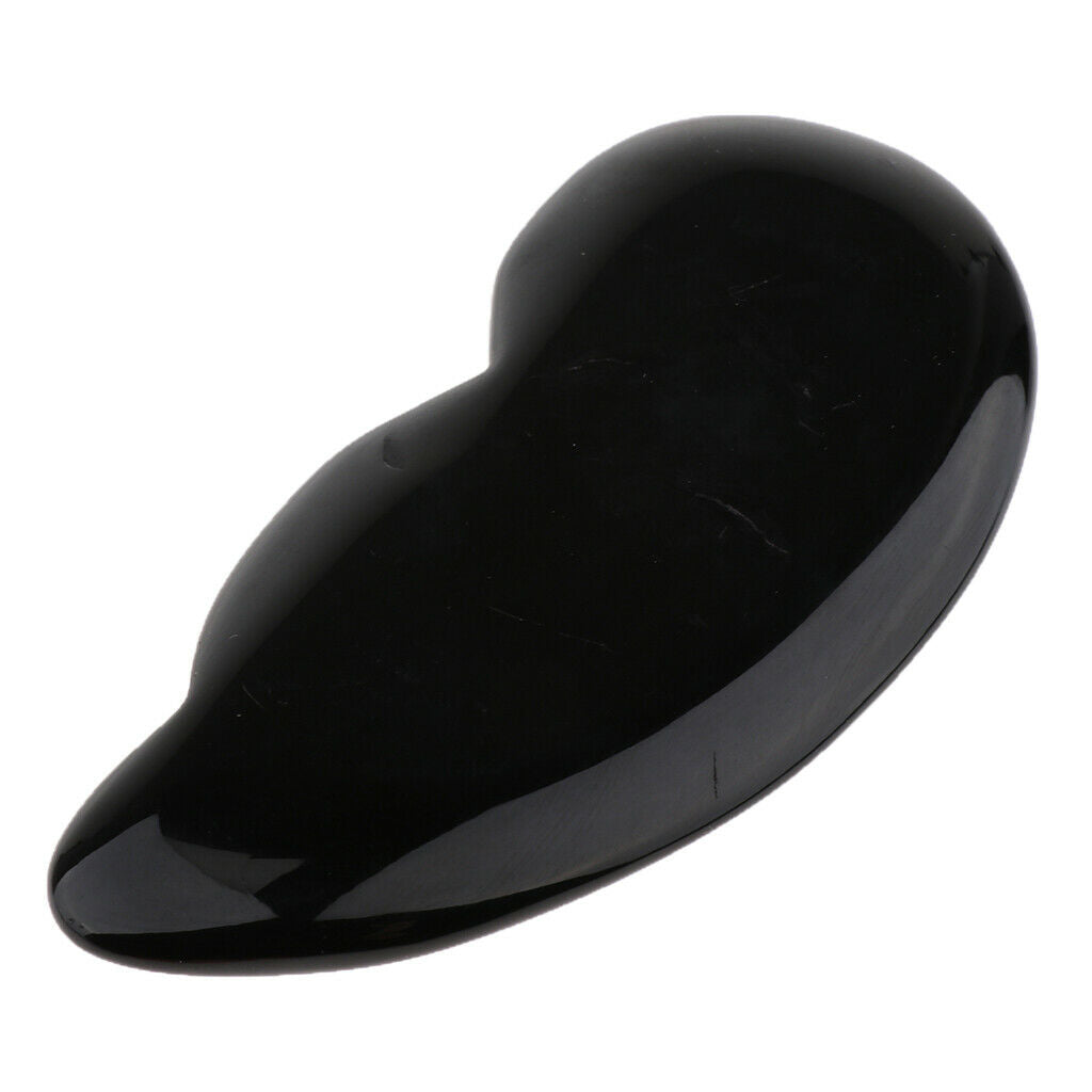 Jade Gua Sha Board Guasha Scraping Massage Tool for Neck Face Back Arm Black