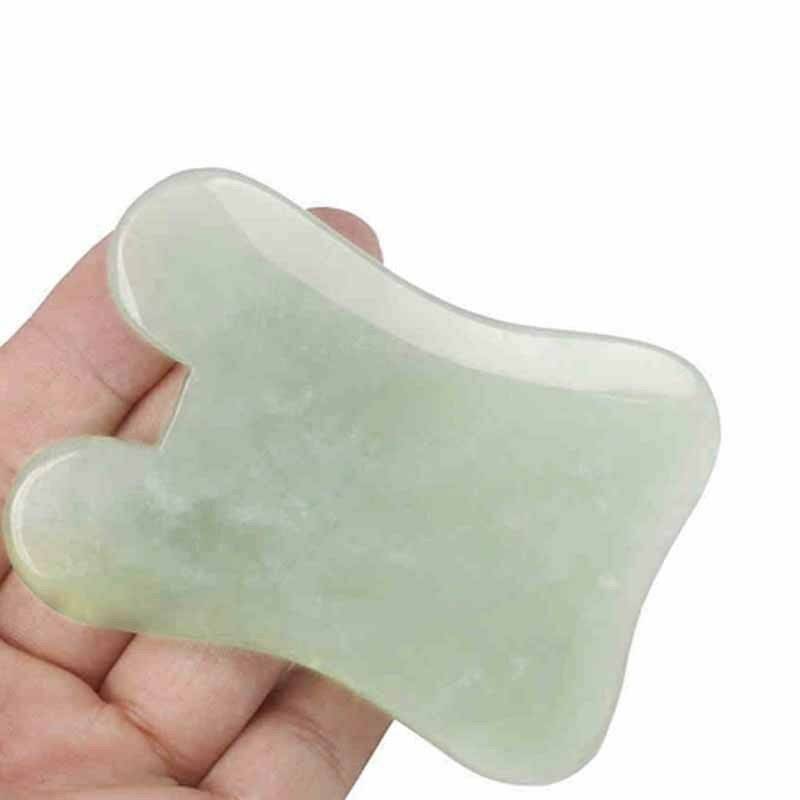Guasha Facial Jade Roller Face Thin+Body Gua Sha Board Massager Tool Portable US