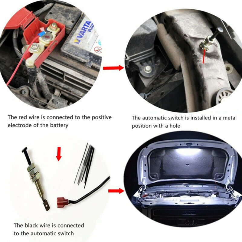 Car Universal Under Hood Engine Repair 36cm LED Light Bar with Switch ControBDA