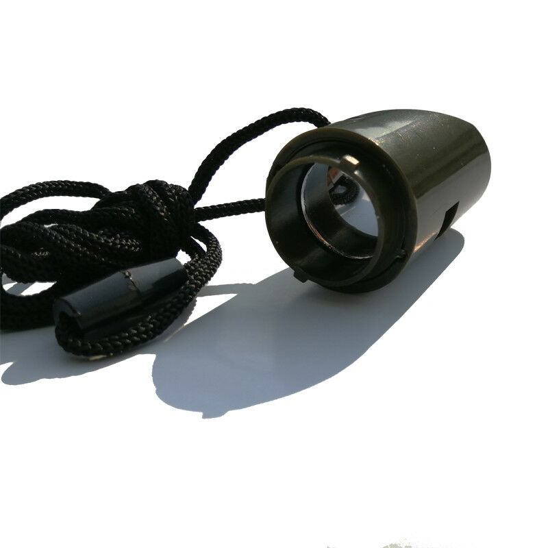 7 in 1 Military Emergency Whistle Kit SOS Survival Compass LED Light Outdoor