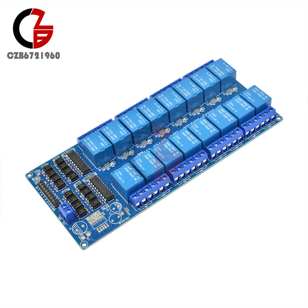 16-Channel 5V Relay Board Module w/ Optocoupler Power Supply Arduino PIC ARM