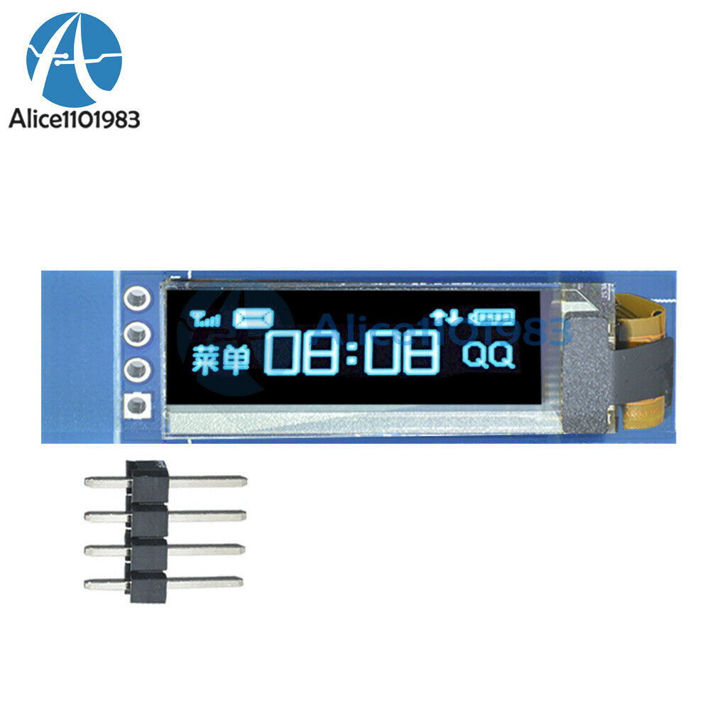 10PCS 0.91"128x32 IIC I2C Blue OLED Display Module SSD1306 DC3.3V 5V For Arduino