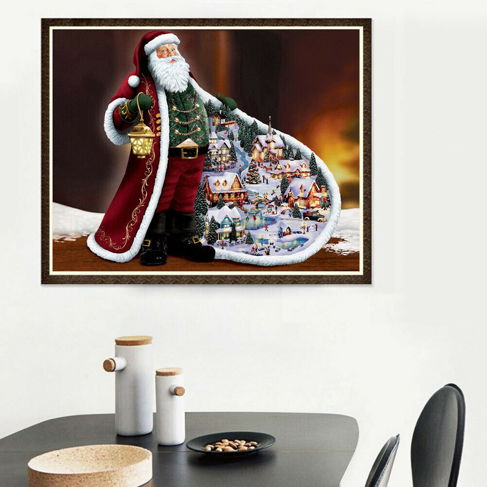 Santa Clause 5D Full Drill Diamond Painting Embroidery DIY Cross Stitch @