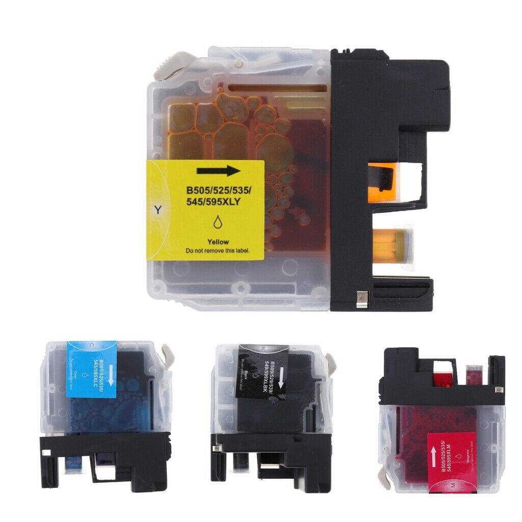 Kit Of 4 Ink Cartridges Compatible With LC529XL LC525 Ink Cartridges