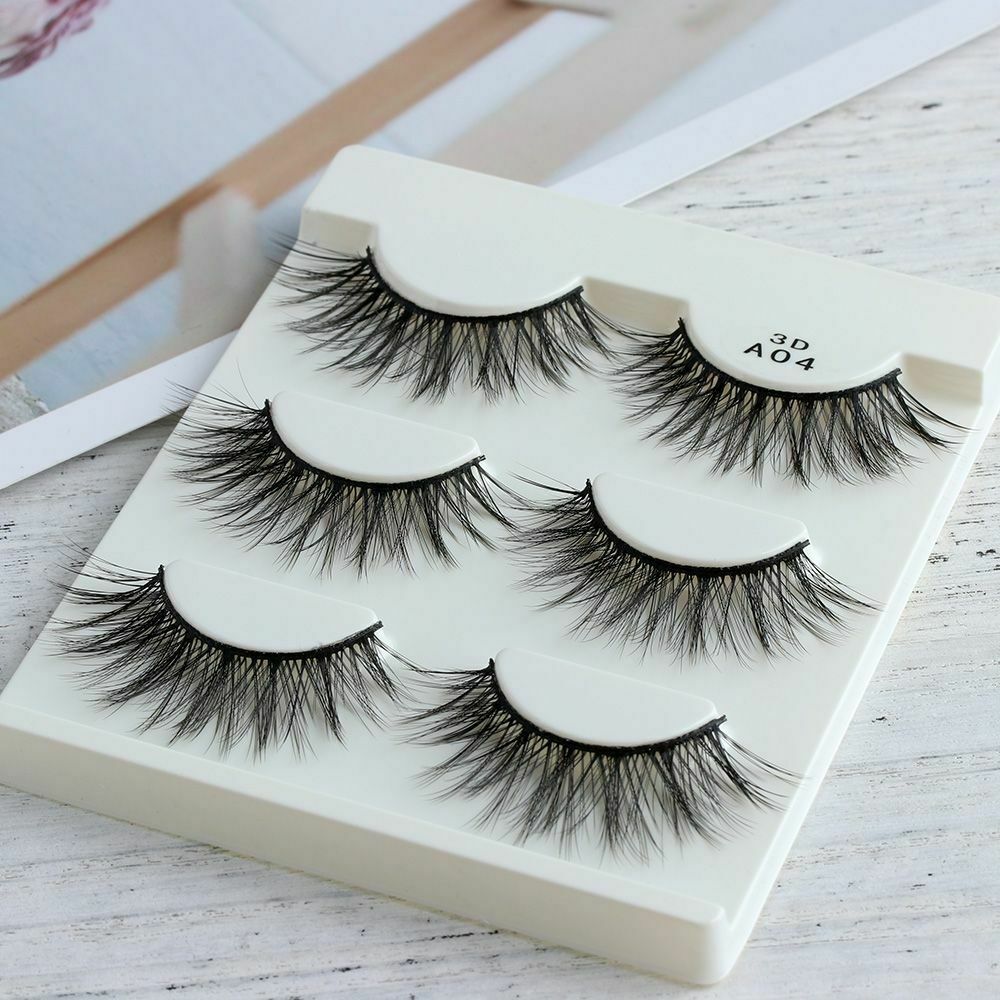 Sexy Big Eyes Messy Long Wispy Lashes False Eyelashes Makeup Tools Mink Hair