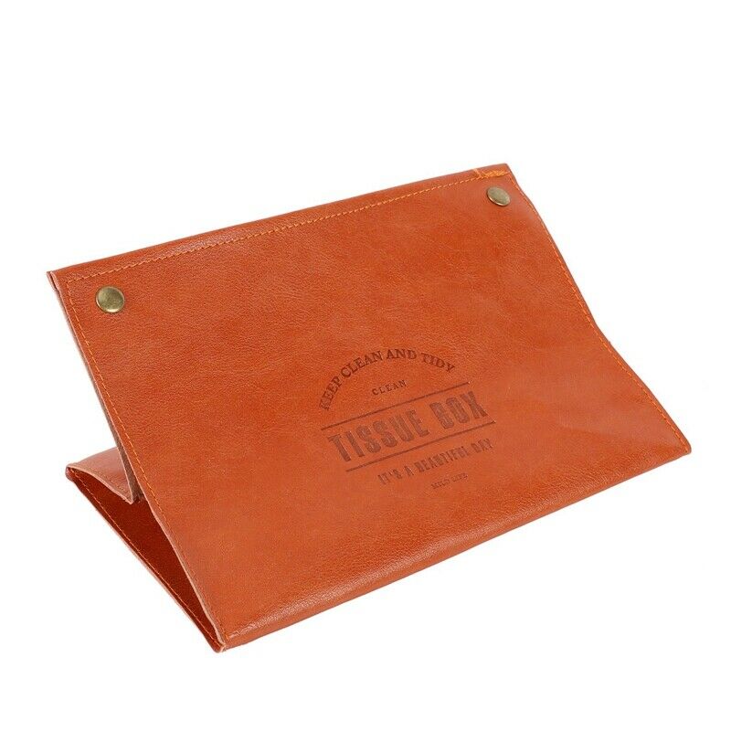 Container Towel Napkin Tissue Holder Ins Nordic Leather Tissue Box Paper DispeY1