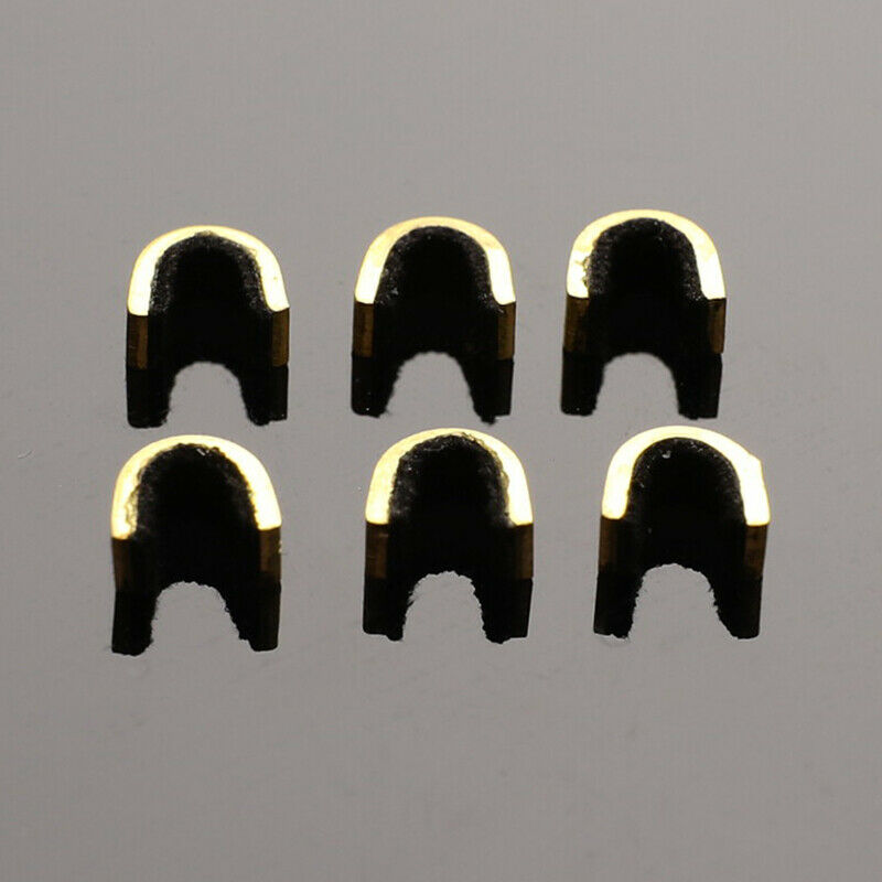 6pcs Archery Arrow Bow Strings Buckle Clip Copper Nocking Point Bow Stri.l8