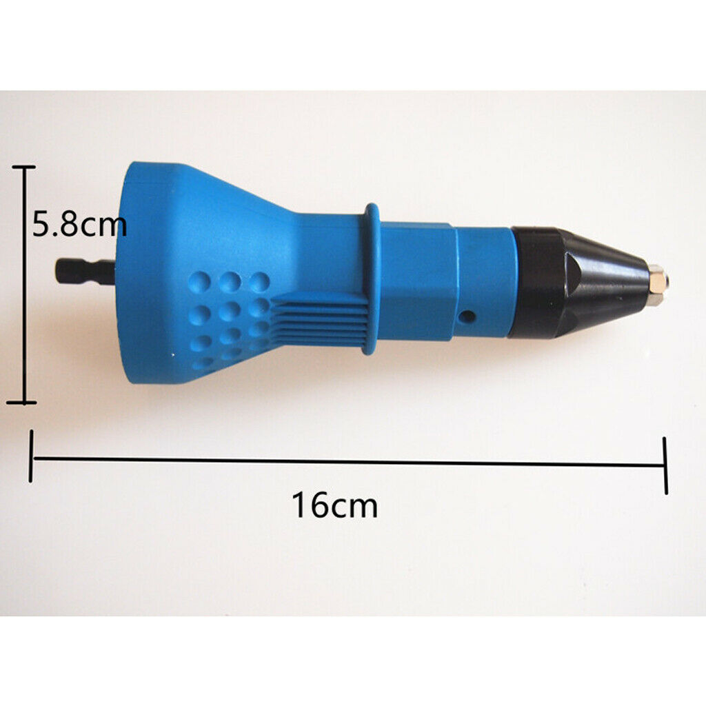 Rivets Gun Wrench Rivets Head 6 Piece Set Blue Plastic + Alloy Rivets Tools