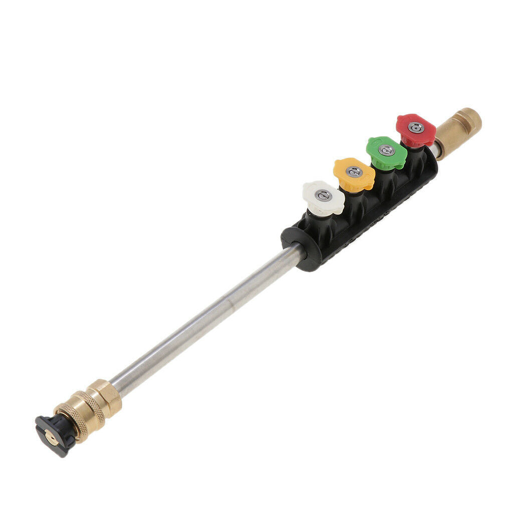 1/4 Inch Plug Power Washer Lance Metal Rod with Spray Nozzle Suitable for