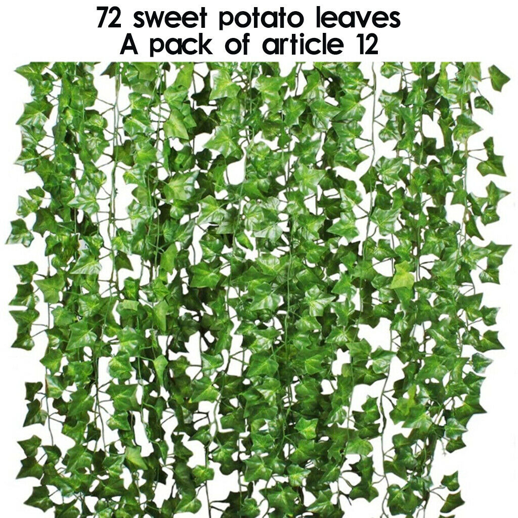 12 Pieces 86.4 Feet Artificial Ivy Leaves Vines Garland Hanging Plants