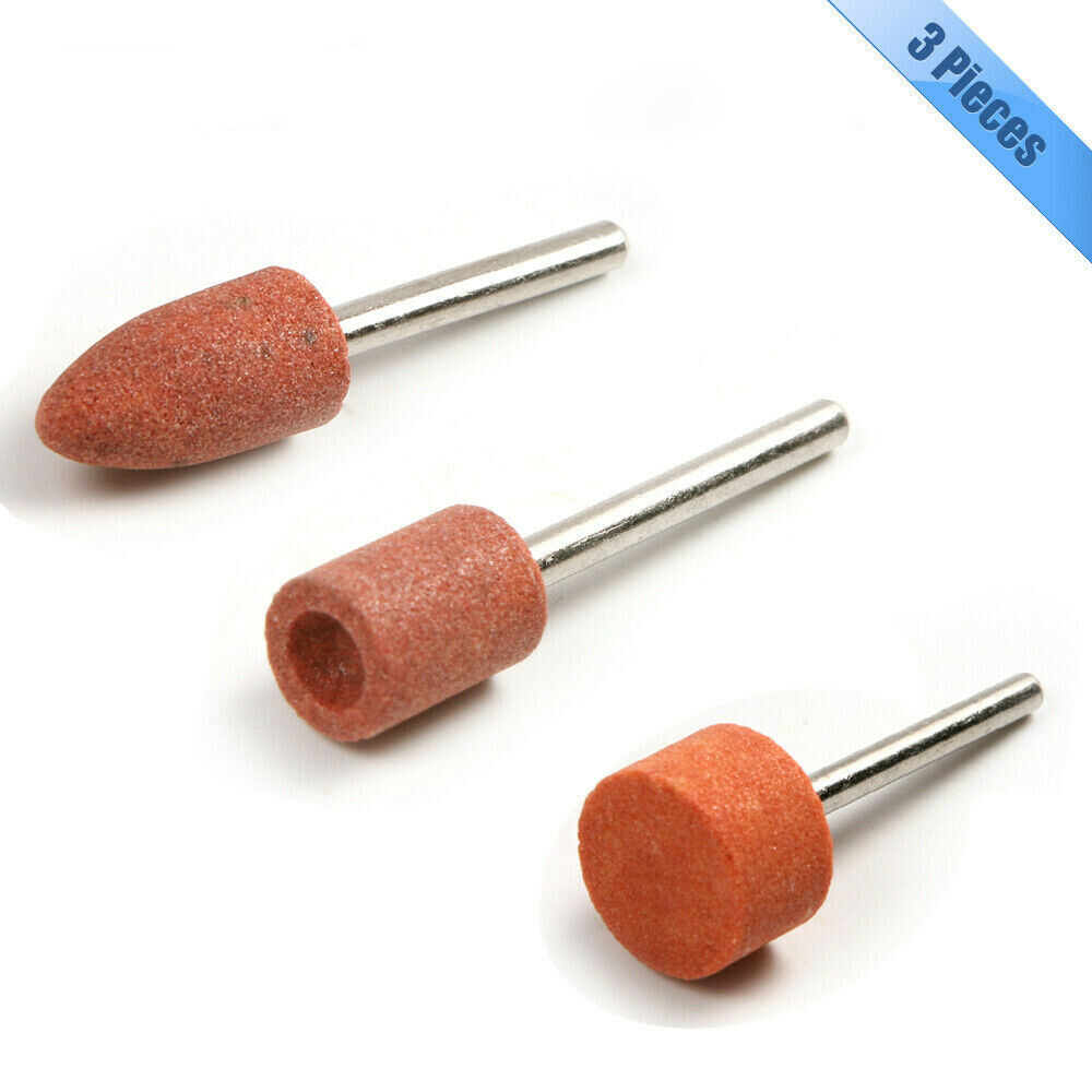 Craft Drill  Bits For Metal Steel 3x ROTARY TOOL GRINDING STONE SET DIY 3mm