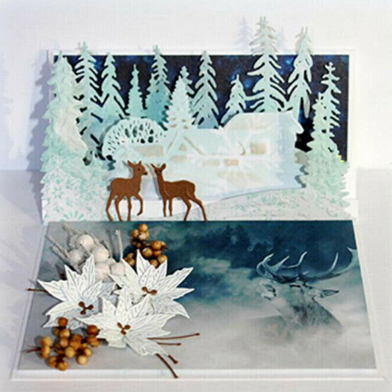 Christmas Tree Metal Cutting Dies Cut Die Mold  Scrapbook Craft Mould Stencils