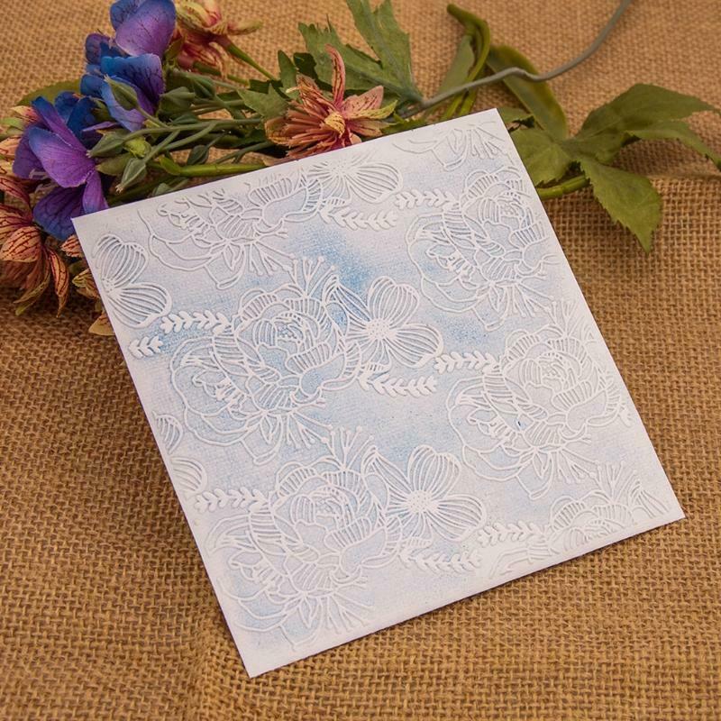 Delicate Plastic Embossing Folder Pattern Background Uneven Embossing Template