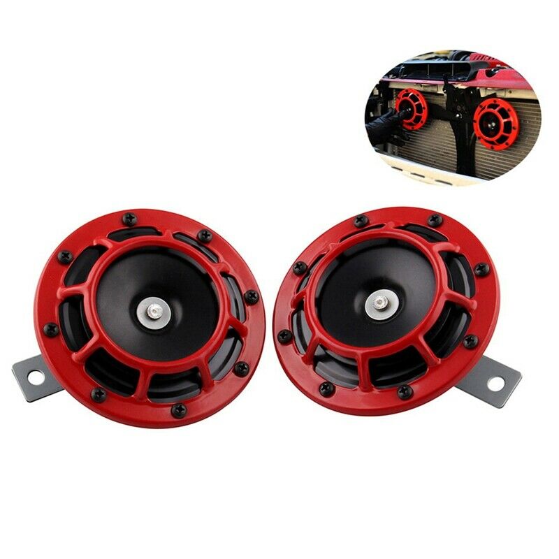 4X(2PCS Car Horn 12V Motorcycle Modification 140DB Horn Grille Universal I3F3)