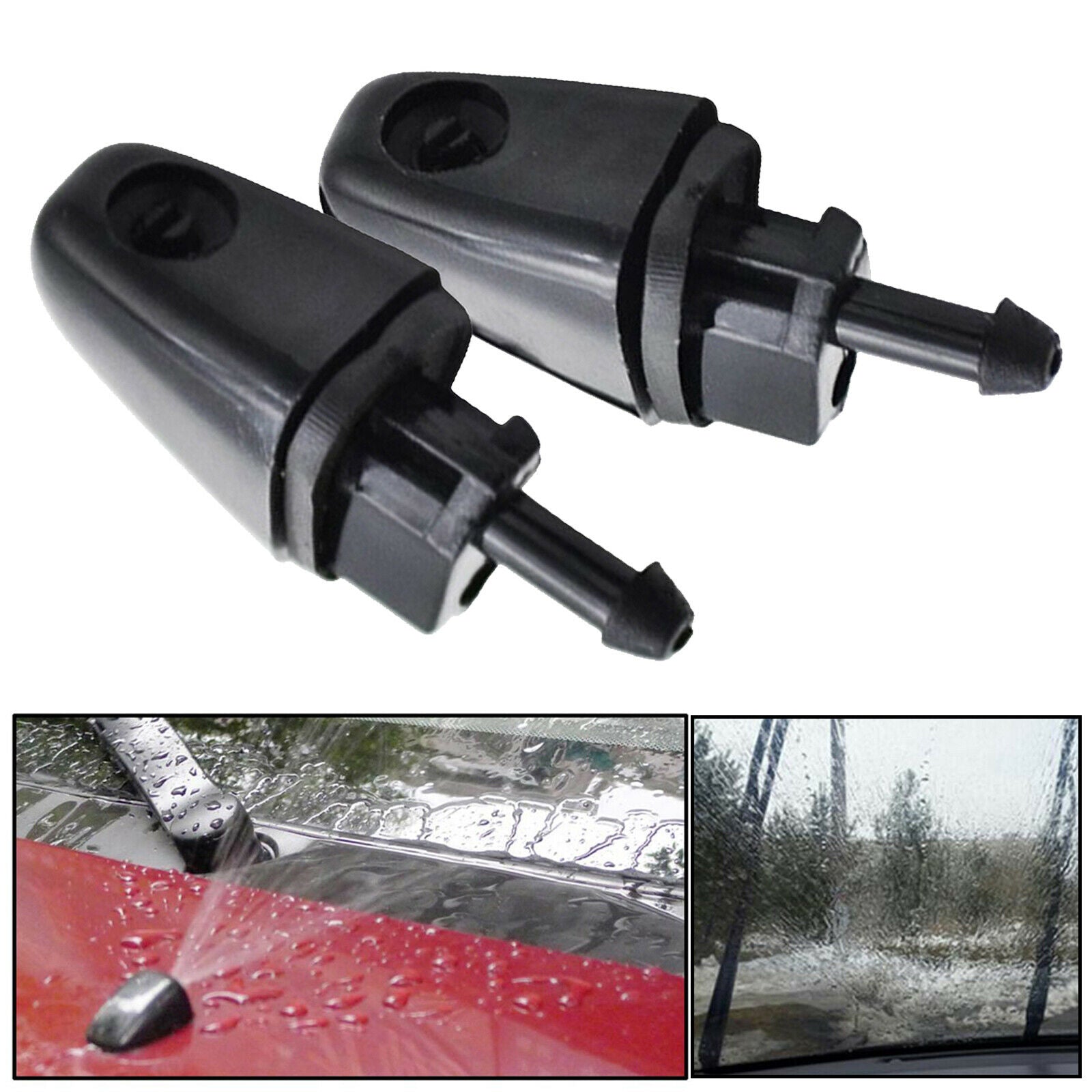 Set of 2 Car Parts Front Headlight Washer Nozzle for Mazda 6 GG1 2004 2007